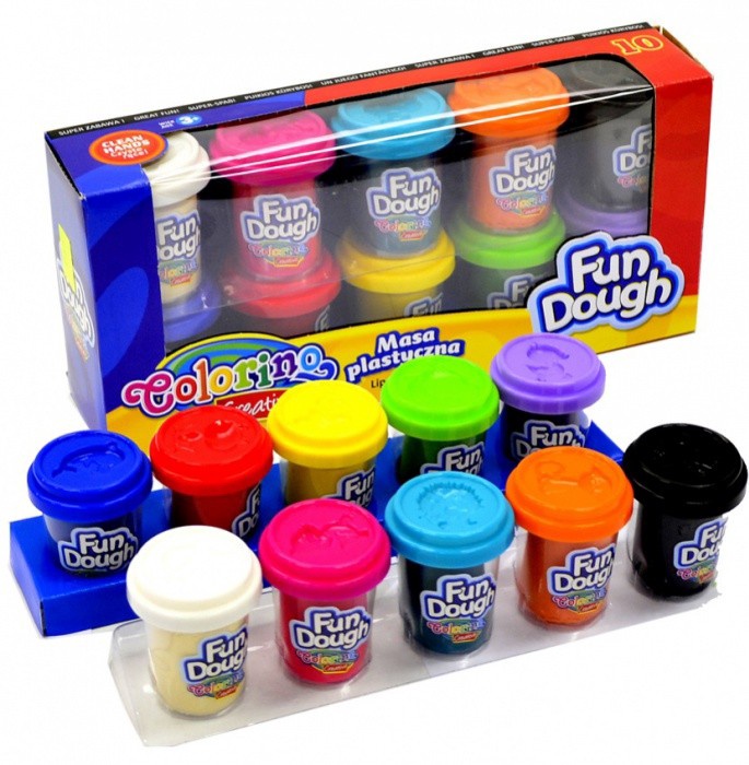 Plastilīns Colorino Creative Fun Dough 34302PTR, daudzkrāsains