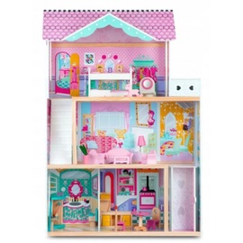 Nukumaja Ricokids Wooden Dollhouse With LED Lighting