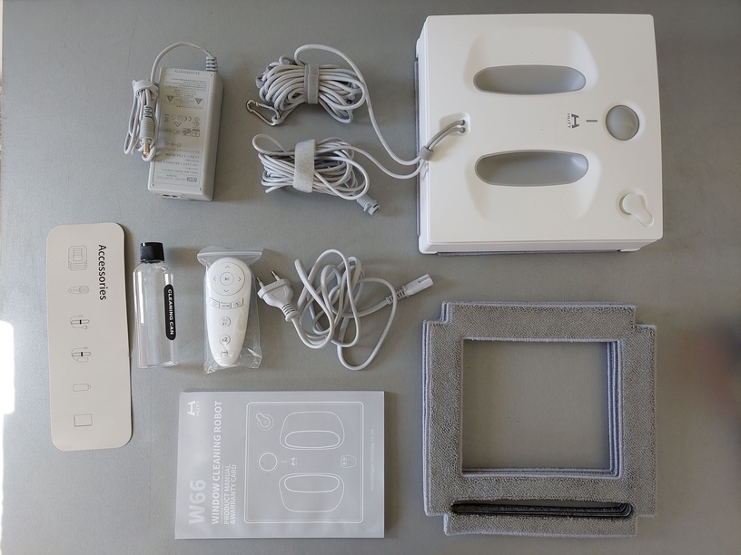 Робот для мытья окон Xiaomi Hutt W66, белый, 90 Вт (товар с дефектом/недостатком)/01