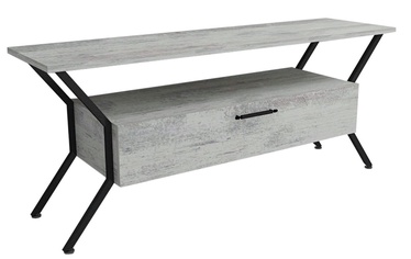 ТВ стол Kalune Design Tarz, черный/серый, 1240 мм x 350 мм x 540 мм