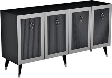 Kummut Kalune Design Bare, hõbe/antratsiit, 40 cm x 150 cm x 80 cm