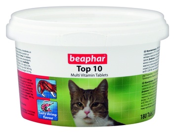 Toidulisandid, vitamiinid kassidele Beaphar Top 10 10395E, 0.25 kg, 180 tk