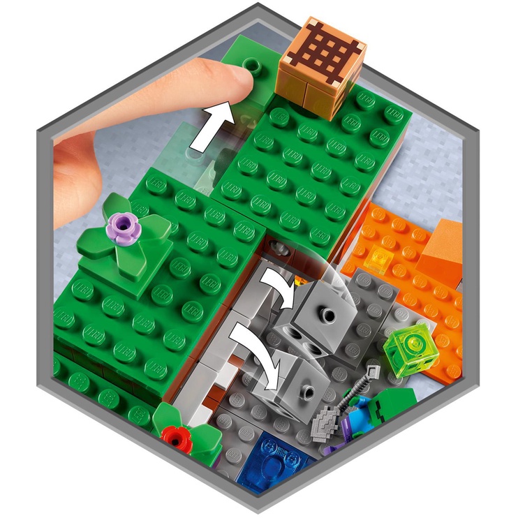 Konstruktor LEGO Minecraft Mahajäetud kaevandus 21166, 248 tk