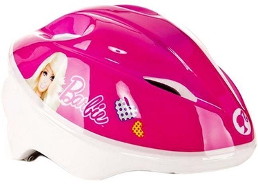 Шлем Dino Bikes Barbie, 52-56 см, белый/розовый