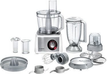 Кухонный комбайн Bosch MultiTalent 8, серебристый, 1250 Вт (товар с дефектом/недостатком)