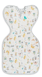 Mazuļu guļammaisi Love To Dream Swaddle UP Original, balta/daudzkrāsaina, 64 cm x 32.5 cm