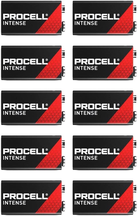 Батареи Duracell ProCell Intense, 6LR61, 9 В, 10 шт.