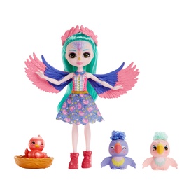 Кукла Enchantimals Filia Finch & Family HKN15, 15 см