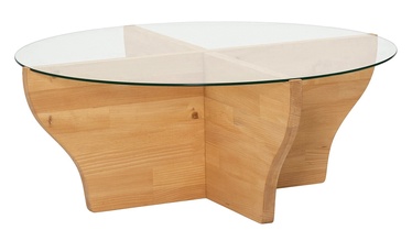 Журнальный столик Kalune Design Amphora, коричневый, 92 см x 92 см x 36 см
