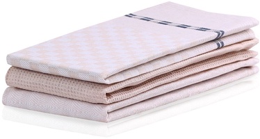 Полотенце для кухни DecoKing Louie Cream, светло-розовый, 70 x 50 cm, 3 шт.