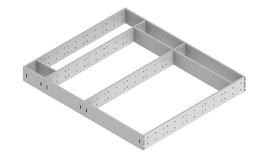 Stalčiaus organizavimo įdėklas Rejs 176/450, 450 cm x 174 cm x 58 cm, plastikas, balta