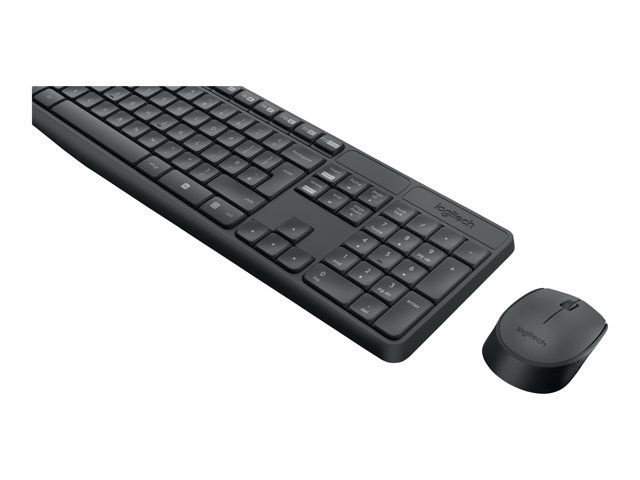 Klaviatuur Logitech MK235 EN/RU, hall, juhtmeta