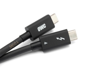 Кабель OWC OWCCBLTB4C1.0M, 2 x USB Type-C, 1 м, черный