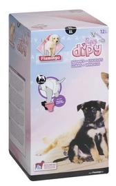 Sauskelnės šunims Flamingo Puppy Dipy 510588, XL, 12 vnt.