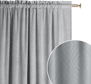 Nakts aizkari Room99 Leafly, pelēka, 140 cm x 260 cm