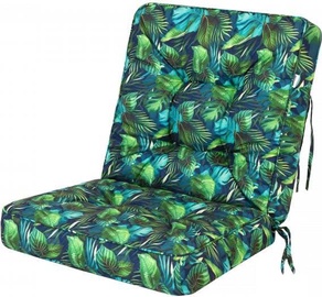 Sēdekļu spilvenu komplekts Hobbygarden Venus V10NLI13, zila/zaļa, 110 x 50 cm
