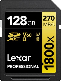 Карта памяти Lexar Professional 1800x, 128 GB