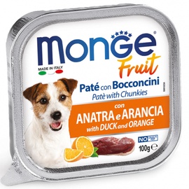 Šlapias šunų maistas Monge Fruit, antiena, 0.1 kg