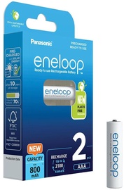 Įkraunamas elementas Panasonic eneloop, AAA, 800 mAh, 2 vnt.