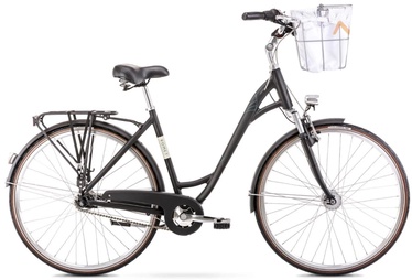 Велосипед городской Romet Art Deco Lux, 28 ″, 20" (49.53 cm) рама, черный