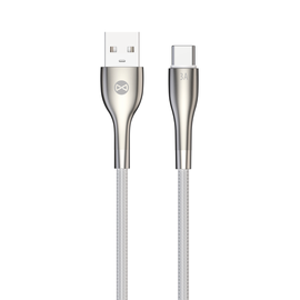 Кабель Forever Sleek USB, USB Type C, 1 м, серебристый