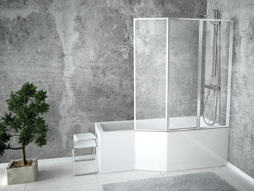 Vann seinaga, teisaldatav Besco Integra, 75 cm x 150 cm x 55.5 cm, parempoolne