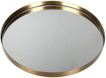 Поднос 4Living Hieno 112688, стекло/металл, Ø 25.5 см, золотой