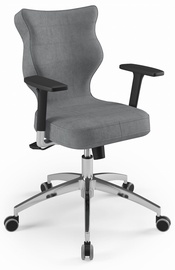 Biroja krēsls Perto Poler AL03, 42.5 x 40 x 71 - 82 cm, pelēka
