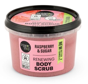 Ķermeņa skrubis Organic Shop Raspberry & Sugar, 250 ml