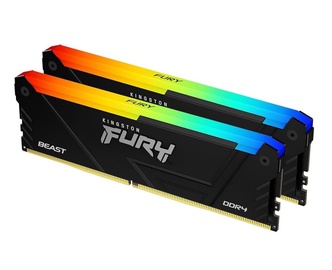 Operatīvā atmiņa (RAM) Kingston Fury Beast RGB, DDR4, 16 GB, 3600 MHz