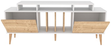 TV-laud Kalune Design Char, pruun/valge, 35 cm x 160 cm x 70.8 cm