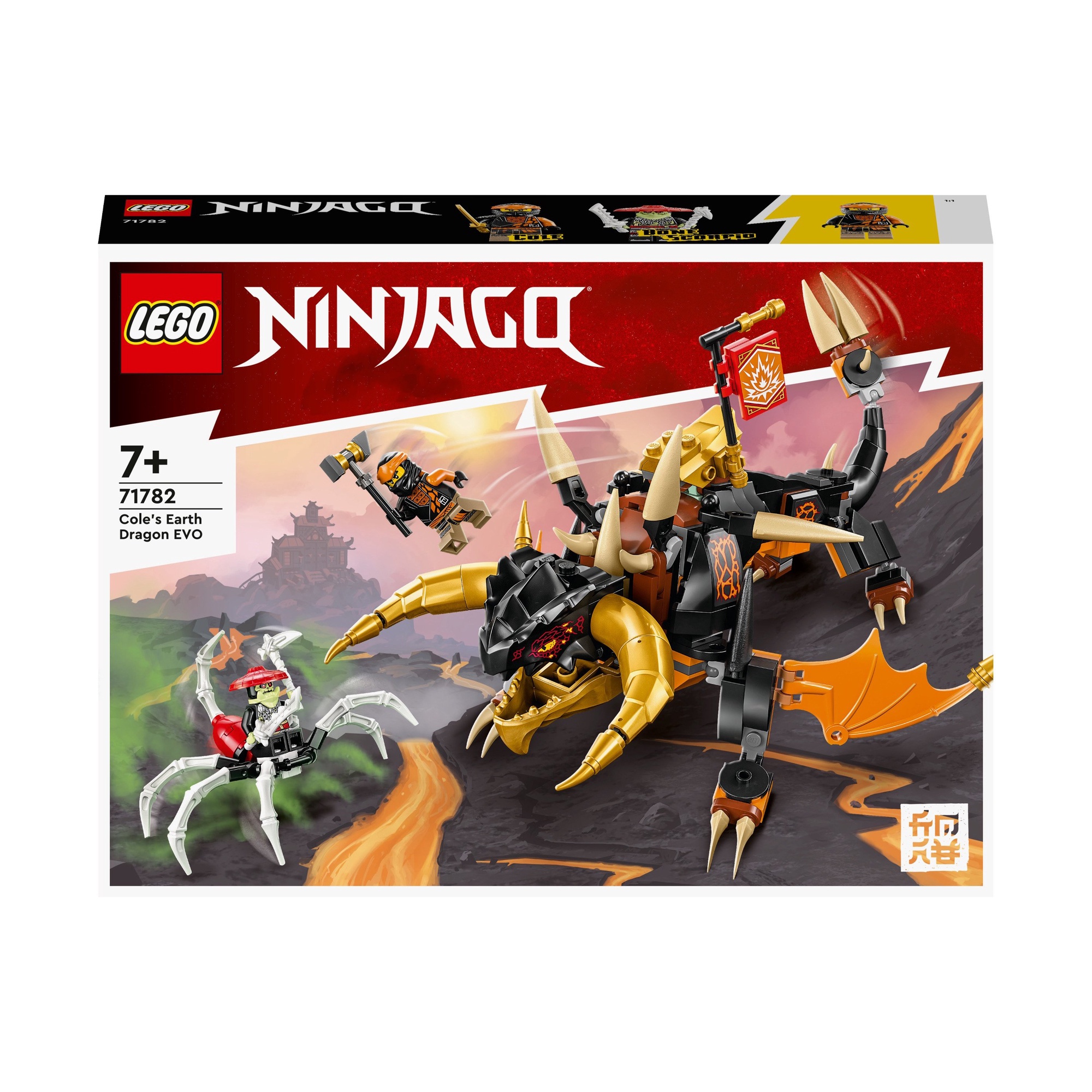 Конструктор LEGO® NINJAGO® Земляной дракон ЭВО Коула 71782, 285 шт. - 1a.lt