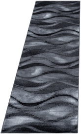 Ковровая дорожка Ayyildiz Costa Wave 3528, черный, 250 см x 80 см