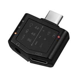 Adapteris Logilink USB-C - 3.5mm/USB-C USB-C male, USB-C/3.5mm female, juoda