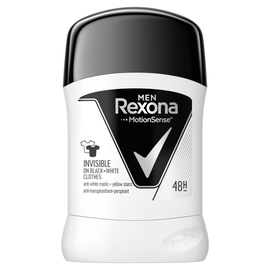 Vīriešu dezodorants Rexona Men Invisible Black + White 48h, 50 ml