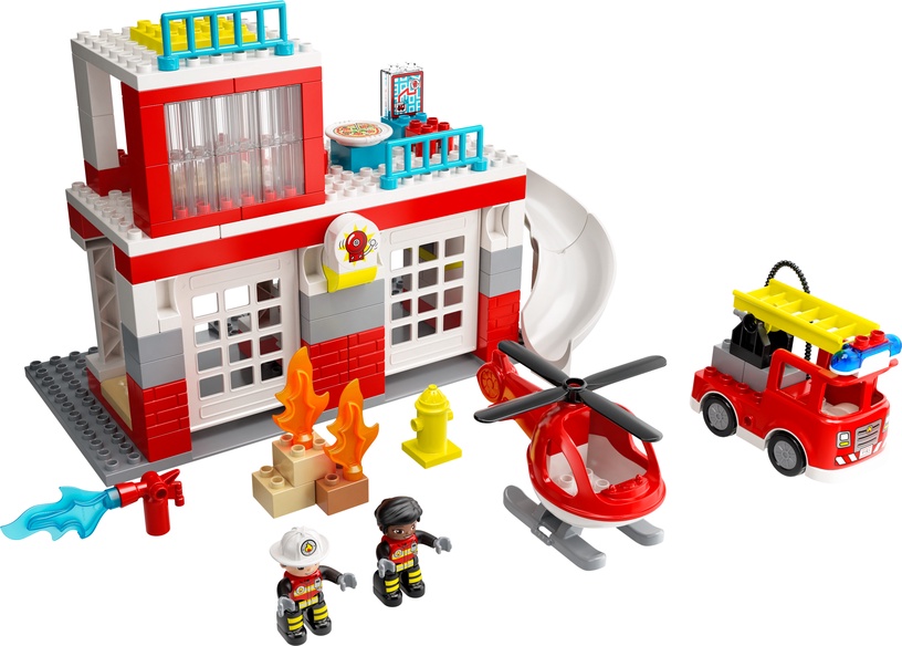 Konstruktors LEGO® DUPLO® Ugunsdzēsēju depo un helikopters 10970