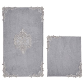 Vannitoamattide komplekt Foutastic Bathmat Set 394ANR1511, hall, 1000 mm x 600 mm