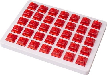 Slēdzis Keychron Gateron Ink V2 Red Switch Set 35-Pack, balta/sarkana