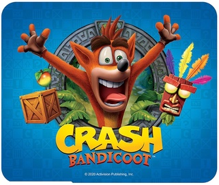 Коврик для мыши ABYstyle Crash Bandicoot, 235 мм x 235 мм x 3 мм, синий