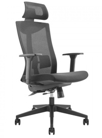 Офисный стул Maclean Ergo Officer ER-414, 49 x 48 x 119.5 - 129.5 см, черный