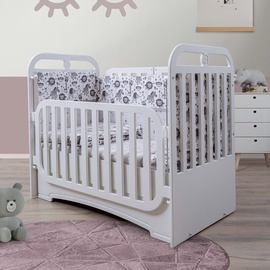 Bērnu gulta Kalune Design Cradle 106DNV1472, balta, 124 x 105 cm