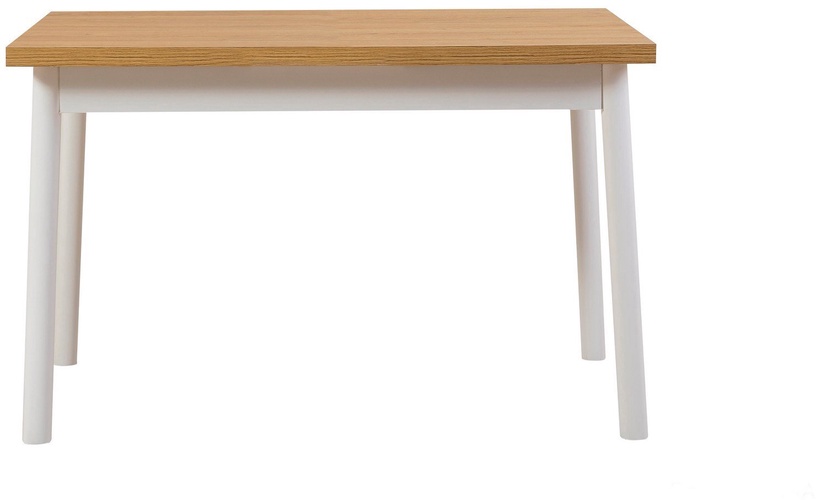 Ēdamistabas komplekts Kalune Design OLV-SA-TK1, balts/brūns/koka