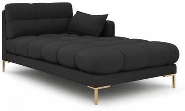 Dīvāns Micadoni Home Mamaia Chaise Longue, tumši pelēka, labais, 185 x 105 cm x 75 cm