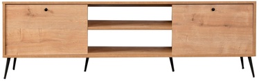 TV-laud Kalune Design Lotus, tamm/must, 180 cm x 30 cm x 55 cm