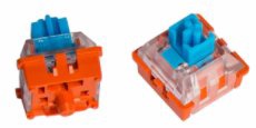 Slēdzis Keychron Lava Optical Blue Switch Set Z82, zila/oranža
