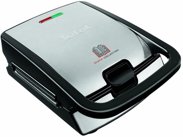 Бутербродница Tefal Snack Collection SW854D, черный/нержавеющей стали, 700 Вт (товар с дефектом/недостатком)