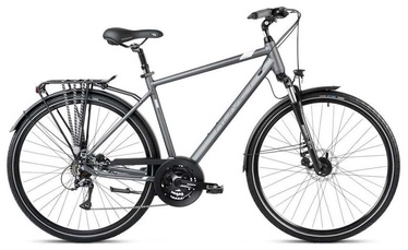 Velosipēds tūristu Romet Wagant 4, 28 ", 23" (58 cm) rāmis, balta/grafīta