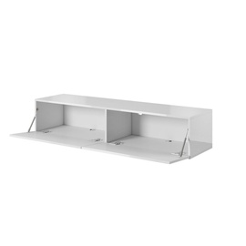TV galds Cama Meble Slide, balta, 150 cm x 40 cm x 30 cm