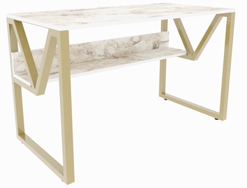 Galds Kalune Design Lona, zelta/balta