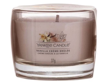 Svece aromātiskā Yankee Candle Vanilla Créme Brulée, 7 - 10 h, 37 g, 42 mm x 54 mm